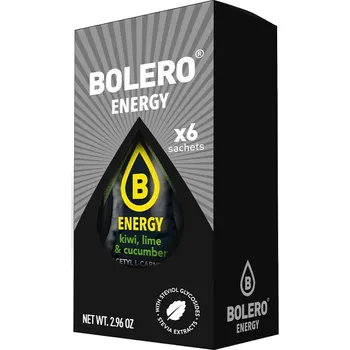 Iontový nápoj Bolero Energy Mix (6 x 14 g, Kiwi – Limetka – Okurka)