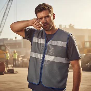 Pánské oblečení Portwest Vesta COOLING II. (chladicí odpařovací), šedá Velikost L/XL šedá