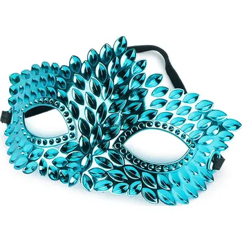 Karnevalová maska Karnevalová maska - škraboška, barva 6 tyrkys