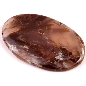 Přírodní kámen Kabošon Turecký Tyčinkový Achát č.6600 (43x27x5mm)