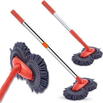 Čistič plastových dílů Camerazar Kartáč na mytí aut s teleskopickou rukojetí, otočná hlava, měkká myčka