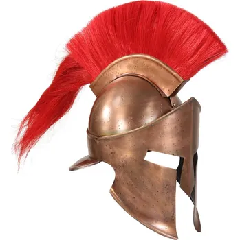 Helma na motorku zahrada-XL Řecká vojenská přilba pro LARPy replika měď ocel 286228