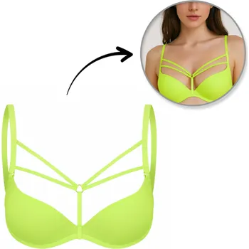 Souprava dámského spodního prádla Flamenco Mystique Ozdobná ramínka k podprsence MIA Pistachio RA044