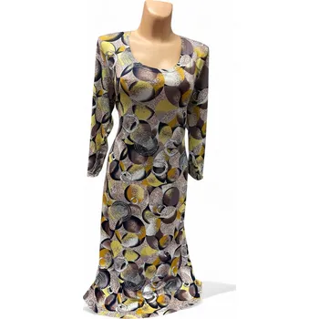 Dámské šaty Dámské šaty JARA, Barva Červená, Velikost XXXL 54, Materiál 96% Viskoza 4% Lycra