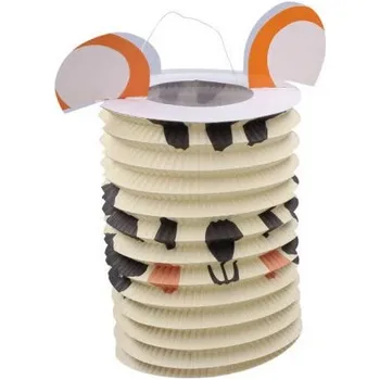 Party dekorace Lampion válec 15cm ZVÍŘÁTKO , Motiv tygr