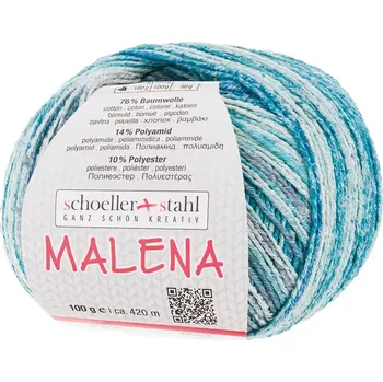 Příze Schoeller Stahl Malena 112 (Letní příze Malena 112 Petrol)