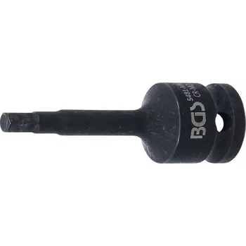 Zástrčná hlavice 1/2" inbus 6 x 75 mm BGS105481-M6, tvrzená Cr-Mo (BGS 105481-M6 Tvrzená zástrčná hlavice 1/2" inbus 6 x 75 mm, Cr-Mo)