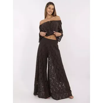 Dámské kalhoty Kalhoty MI SP 88501.81 tmavě hnědé jedna velikost