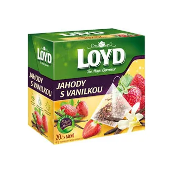Čaj CZ distribuce LOYD čaj jahody/vanilka pyramidový 20 x 2 g