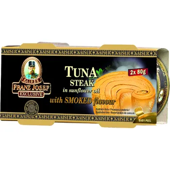 paštika a pomazánka CZ distribuce FRANZ JOSEF KAISER Tuňák celý s uzenou příchutí 2 x 80 g