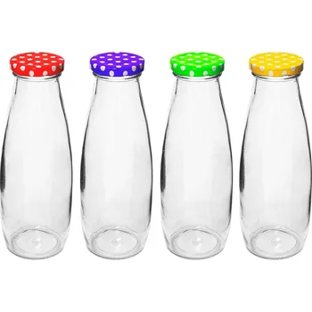 Láhev Láhev sklo 480ml se závitovým víčkem, kečupová SOK