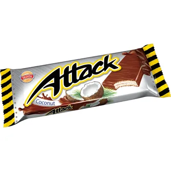 Cukrovinka Výhodná cena Attack Oplatka kokosová 30 g