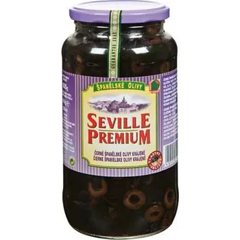 paštika a pomazánka CZ distribuce SEVILLE PREMIUM Olivy černé krájené 935 g