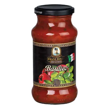 Dressing CZ distribuce FRANZ JOSEF KAISER Omáčka na těstoviny Basilico 370 ml