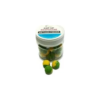 Boilies KAPRPRO ROZPUSTNÉ PLOVOUCÍ BOILIES ROZPUSTNÉ PLOVOUCÍ BOILIES - zeleno-žlutá, 12mm, různé příchutě dóza 50ml, 20g
