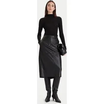 Dámská sukně Calvin Klein Sukně z imitace kůže LV044D651G Černá Regular Fit 2
