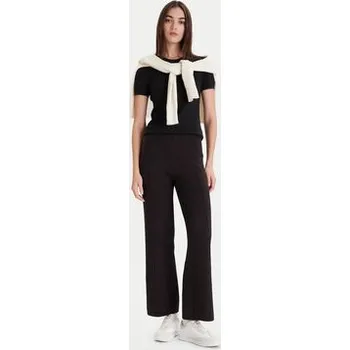 Dámské kalhoty Calvin Klein Úpletové kalhoty LV044D368G Černá Wide Leg XS