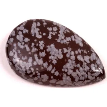 Přírodní kámen Kabošon Vločkový Obsidián č.6636 (28x19x6mm)