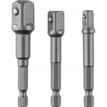 Bit PARKSIDE Sada adaptérů s čtyřhranem PVA 4 A1, 3 kusy, Ocel Cr-V