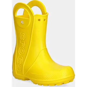 Chlapecká obuv Holínky Crocs HANDLE IT RAIN BOOT KIDS žlutá barva, 211052 211052.CROCS.HANDLE.IT. 11X, EUR 30/31