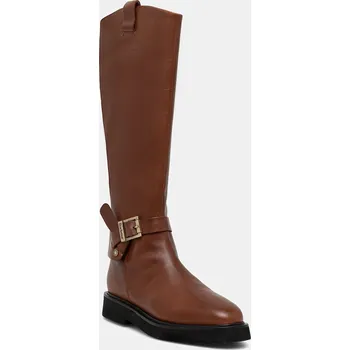 Dámské kozačky Kožené kozačky Barbour Theodora LFO0783BR39 hnědá 88X, EUR 37