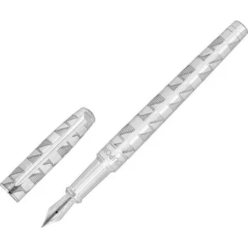 Kancelář S.T. DUPONT - MONOGRAM 1872 - Line D ETERNITY Silver M - Plnící pero