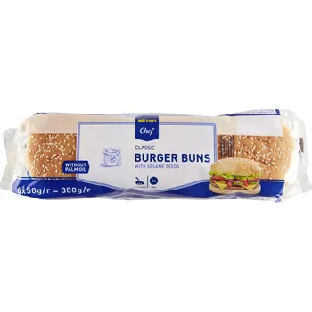 Výhodná cena Bulka na burger se sezamem 6 x 50 g