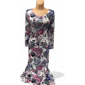 Dámské šaty dámské šaty, Barva Růžová, Velikost XXXL 54, Materiál 96% Viskoza 4% Lycra