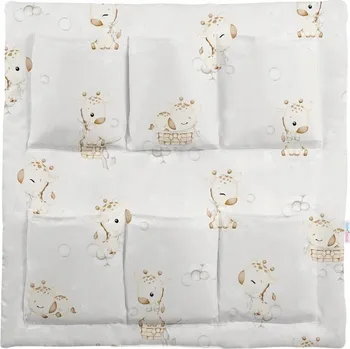 Příslušenství pro dětskou postel a kolébku Kapsář (organizér) na dětskou postýlku BABYMAM PREMIUM - Žirafa - béžový