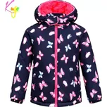 Dívčí zimní bunda Kugo KB2339 tmavě modrá