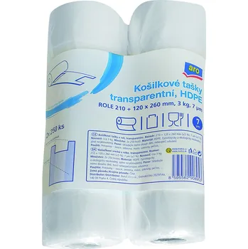 CZ distribuce aro Taška košilková 250 ks/3 kg role transparentní 2 ks