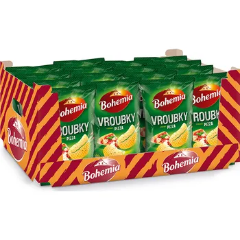 Chips CZ distribuce KARTON - Bohemia Vroubky pizza 120 g x 18 ks