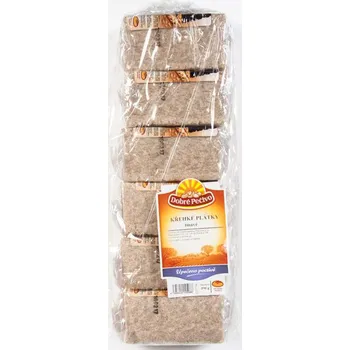 Pečivo CZ distribuce MICHELSKÉ PEKÁRNY Dobré pečivo Plátky křehké tmavé 6 x 65 g