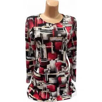 Dámský svetr svetry a pulovry, Barva Červená, Velikost 38 - na zakázku, Materiál 85%Viskoza 13%Akryl 2%Lycra