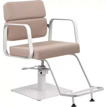 Kadeřnické křeslo Kadeřnické křeslo PORTO - bílo-béžové