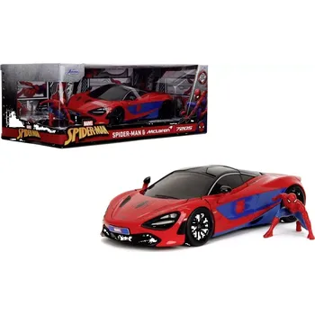 autíčko Jada Toys model McLaren 720S Spider-Man 1:24 die-cast s figurkou