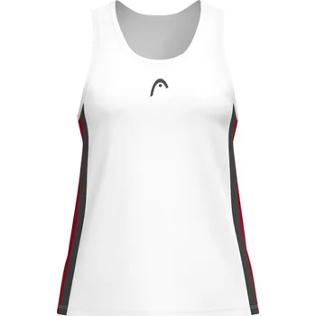Dámské tílko Head CLUB 25 TECH Tank Top Women Red/White XS