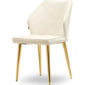 Křeslo Mebel Partner Greta K (krémová + zlatá)