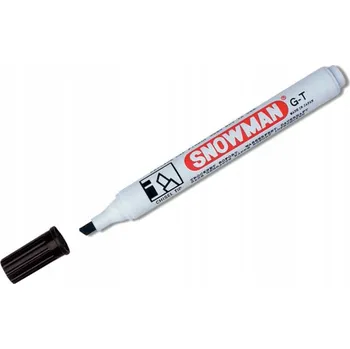 Černý Permanentní popisovač Snowman 1 ks