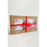 VFstyle vánoční dárková sada 3 ks nahřívacích polštářků Snowflakes veselý vánoční motiv