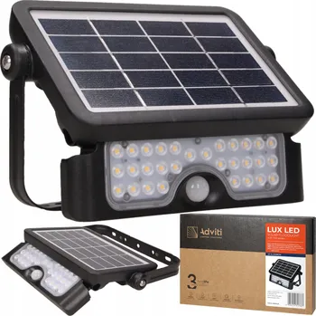 Venkovní osvětlení Venkovní nástěnné svítidlo Adviti černé, integrovaný LED zdroj 5 W