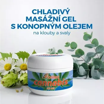 Masážní přípravek Florinea Cannabis Ice Gel 200 ml – chladivý masážní gel s konopným olejem. (Florinea - Cannabis ICE gel (chladivý gel) je určený k masáži pokožky v oblasti svalů a kloubů.)