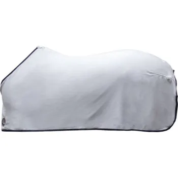 Jezdectví Odpocovací deka HKM Alaska light grey/deep blue 125cm