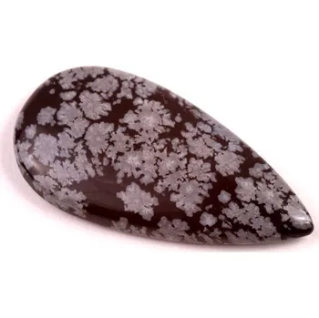 Sběratelství Kabošon Vločkový Obsidián č.6618 (34x18x5mm)