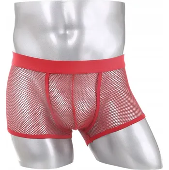 Boxerky Sexy pánské průhledné boxerky ze síťoviny - XXL