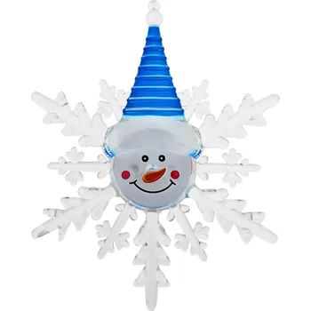 Vánoce TR-200V Dekorativní vločka s přísavkou - Sněhulák TRIXLINE