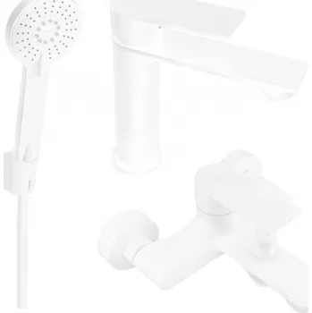 Vodovodní baterie Mexen Royo R40 sada vanová, bílá - 72203R40-20 Bateriové soupravy