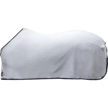 Jezdectví Odpocovací deka HKM Alaska light grey/deep blue 85cm