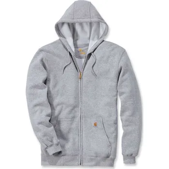Pánská mikina CARHARTT ZIP HOODED SWEATSHIRT HEATHER GREY Velikost: L
