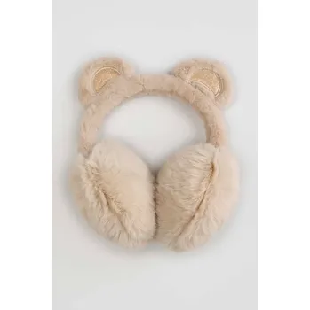 Čepice Dětské chrániče na uši Coccodrillo béžová barva, ACCESSORIES ZC5317104ACC 01X, vel. ONE SIZE